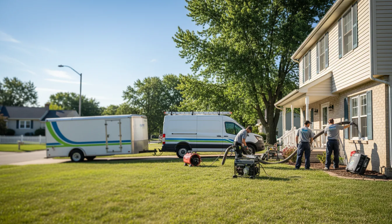 Flooded Basement Restoration And Cleanup With Repair in Clifford, MI near me